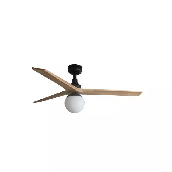 FARO BARCELONA - Klim M Ventilateur noir/bois ch (34283WP-11L)