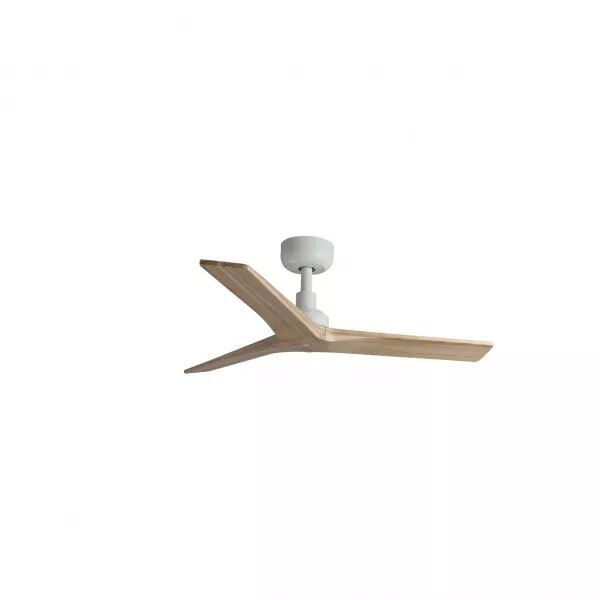 FARO BARCELONA - Klim S Ventilateur blanc/bois (34281WP)