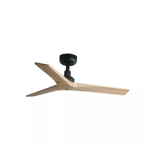 FARO BARCELONA - Klim S Ventilateur noir/bois  (34284WP)