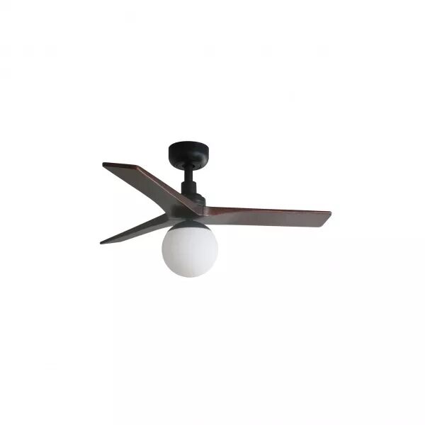 FARO BARCELONA - Klim S Ventilateur noir/noyer D (34278WP-11L)