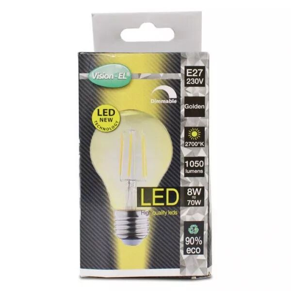 FIL BLB E27 8W 2700K GLD DIM (71462)