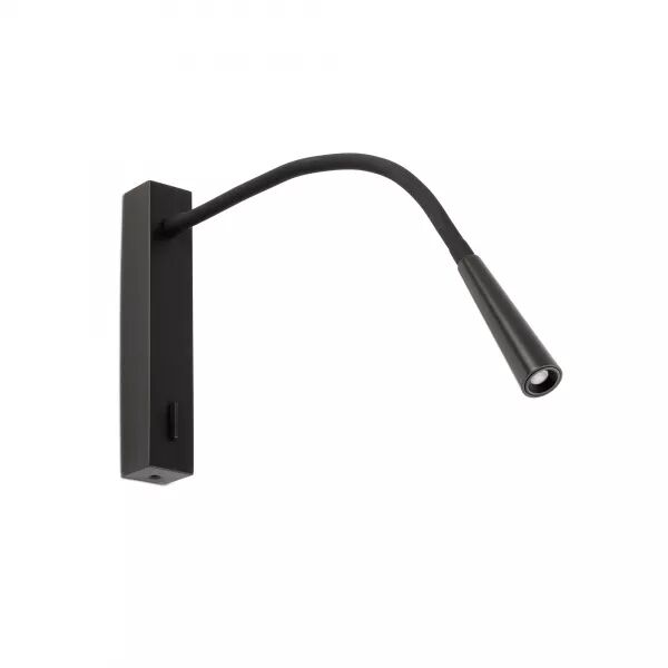 Flin Led Lampe Applique Lecteur Noir (64319)