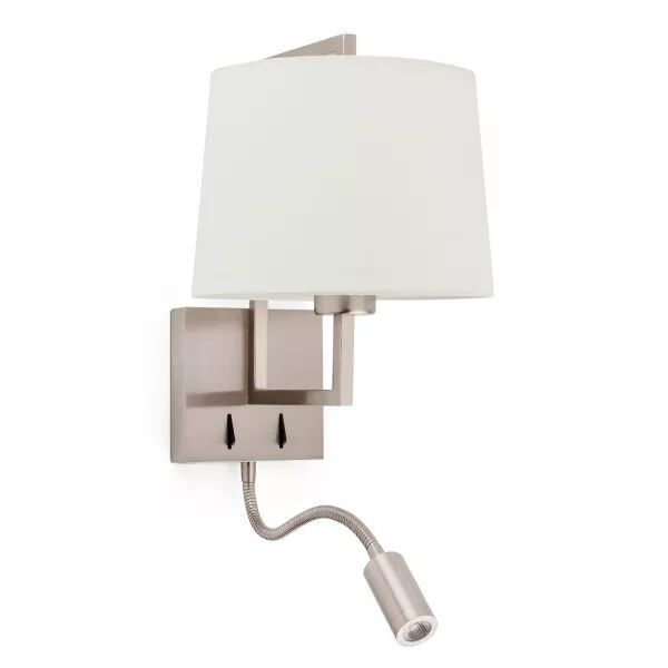 Frame Lampe Applique Nickel Mat/Beige (20172-02)