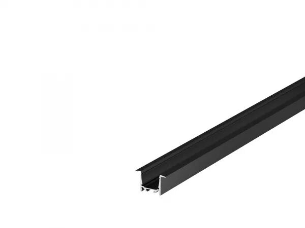 GRAZIA 20, profil � encastrer, 3 m, noir (1000498)