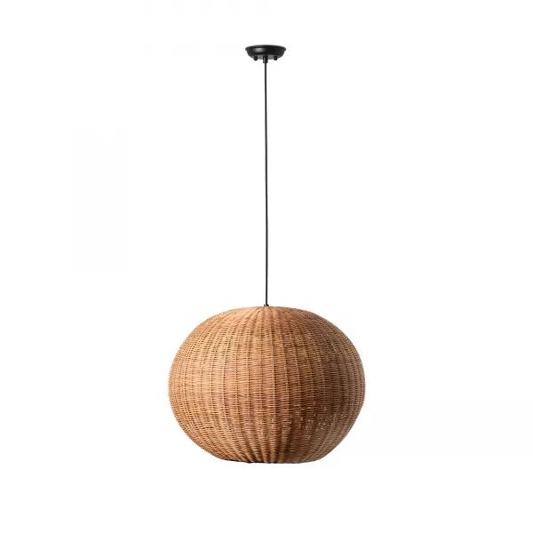 HAKA Lampe suspension noire/rotin �530 (65134-75)