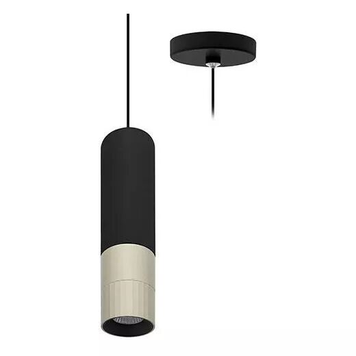 INDIGO-AUREA P 6W 715Lm 38� DIM Noir mat - Champagne (SU16908)