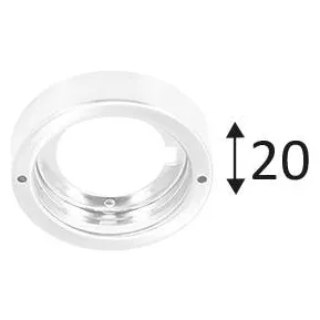 INDIGO-BASE RONDE Blanc mat (DO33830)