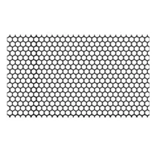 INDIGO-LINEA GRILLE NID D\'ABEILLE 665x35mm Noir (TR38805)