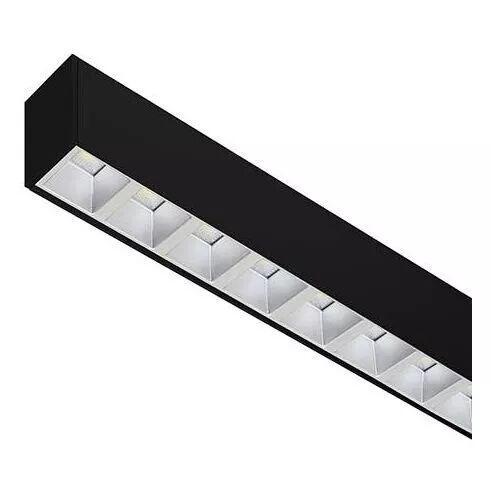 INDIGO-LINEAR 1 C 38W 6625Lm 75� Noir mat - Argent (CL10017)