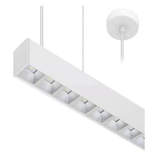 INDIGO-LINEAR 1 P 38W 6625Lm 75� DALI Blanc mat - Argent (CL10153DA)