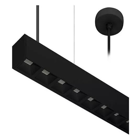 INDIGO-LINEAR 1 P 38W 6625Lm 75� Noir mat (CL10105)