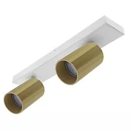 INDIGO-OKTO 2 C GU10 MAX 2x10W PAR16 Blanc mat - Champagne (WA23249)