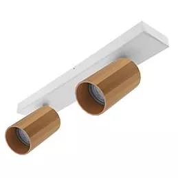 INDIGO-OKTO 2 C GU10 MAX 2x10W PAR16 Blanc mat - Or rose (WA23202)