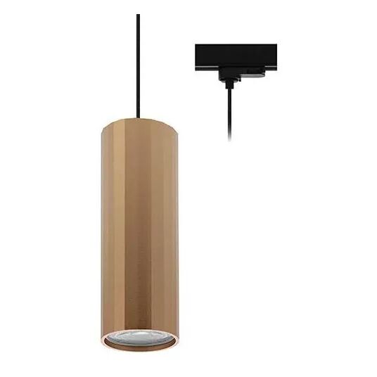 INDIGO-OKTO 3 TP GU10 MAX10W PAR16 Noir mat - Or rose (TR42306)