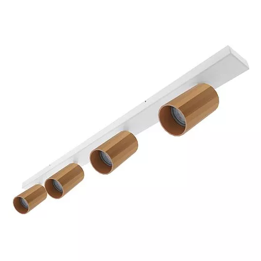INDIGO-OKTO 4 C GU10 MAX 4x10W PAR16 Blanc mat - Or rose (WA23302)