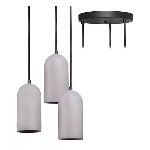 INDIGO-SANDY 5 E27 MAX3x25W LED/CLA/ECO CIMENT (SU12156)