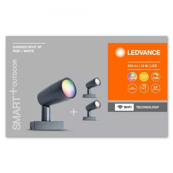 kit ext 3 smart wifi gardenspot rgbw ldv (4058075478497)