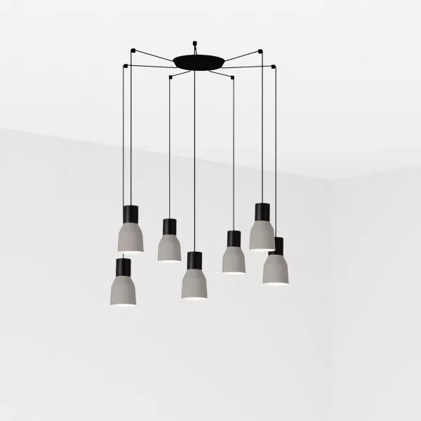 Kombo Lampe Suspension Gris �120 7L (68591-7L)