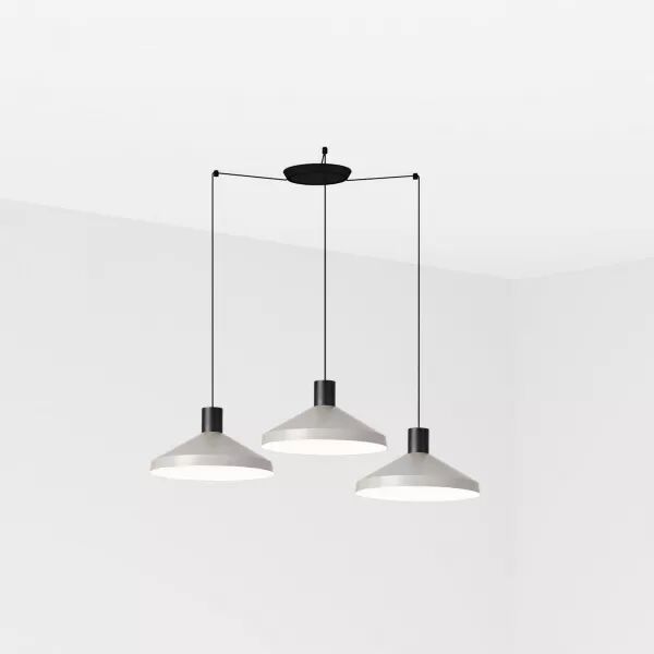 Kombo Lampe Suspension Gris �400 3L (68595-3L)