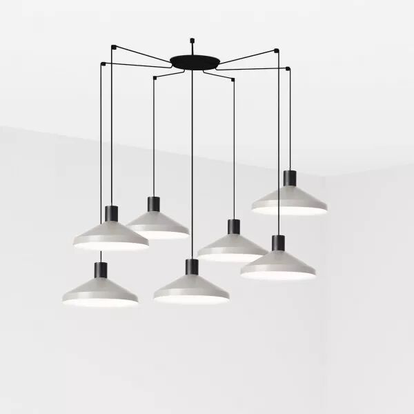 Kombo Lampe Suspension Gris �400 7L (68595-7L)