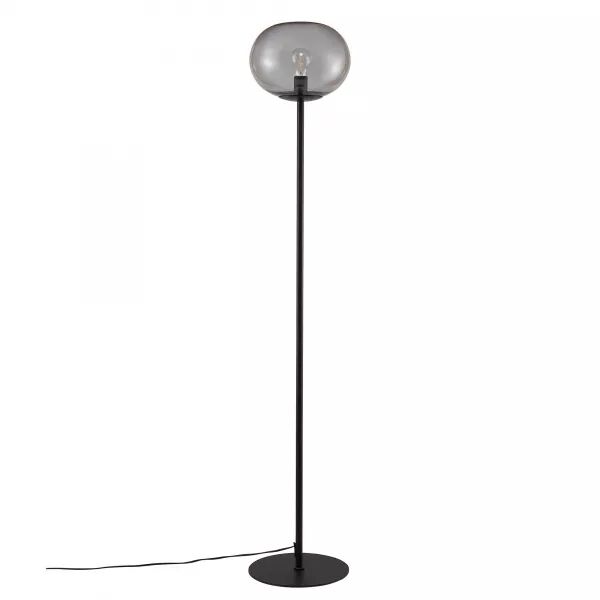 Lampadaire - ALTON - Verre - Noir -  E27 (2010514047)