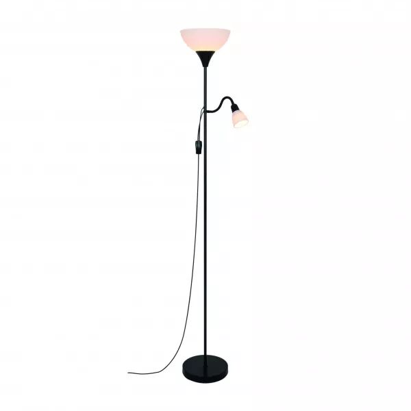 Lampadaire - LAURIA - M�tal - Noir - E27 (2512554003)