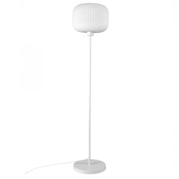 Lampadaire - MILFORD - Verre - Blanc -  E27 (48924001)