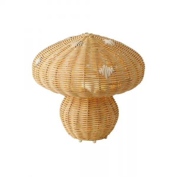 Lampe � poser - ALLIE - Rotin - Nature (marron) -  E27 (2412765060)