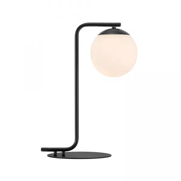 Lampe � poser - GRANT - Verre - Noir -  E14 (46635003)
