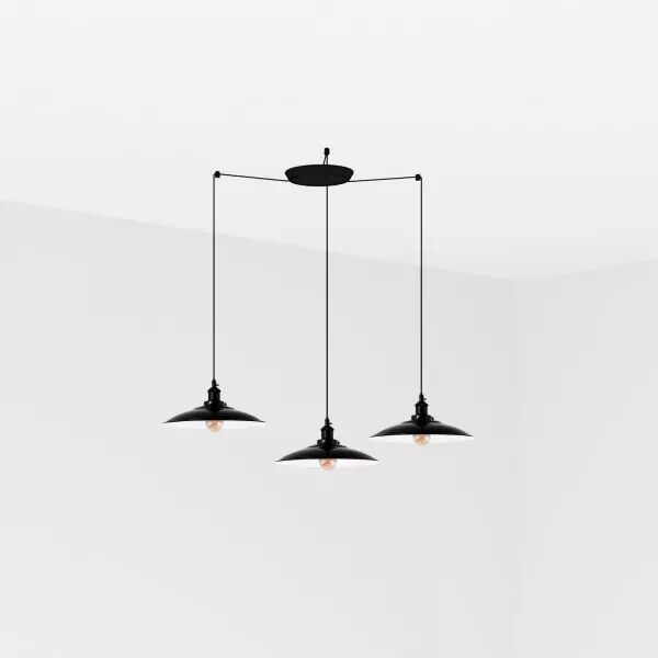 Lang Lampe Suspension Noire 3L (62804-3L)