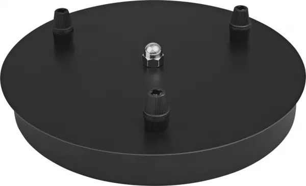 ldv 1906 triple canopy rond noir - pat�re ronde pour 3 suspensions pendulum (4058075274488)