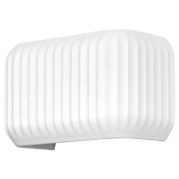 ldv applique plaster routes 250mm � culot e27 blanche - lampe non incluse (4058075841222)