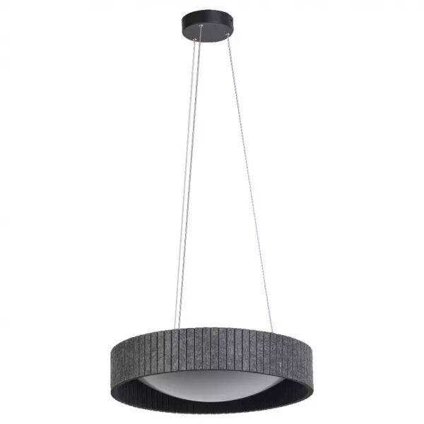 ldv decor felt cylinder 28w 3000k 1000lm suspension en feutre gris (4058075841567)