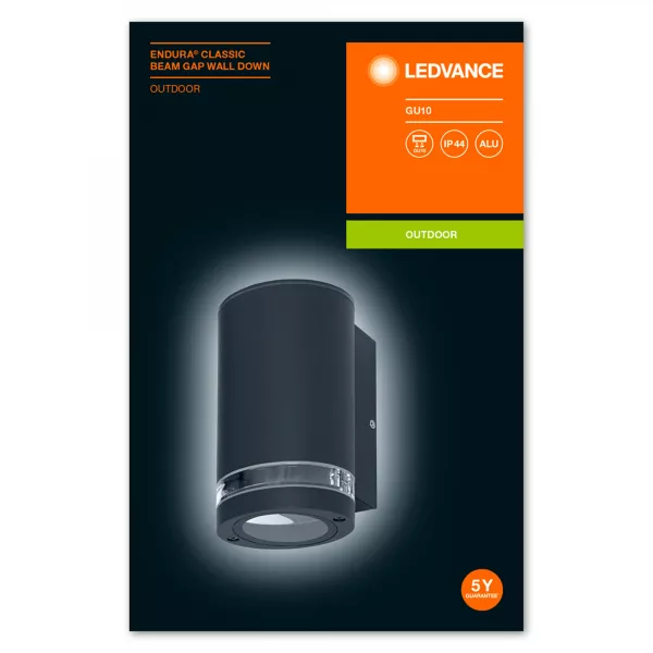 ldv endura classic beam gap gris gu10 ip44 ledvance applique (4058075554511)