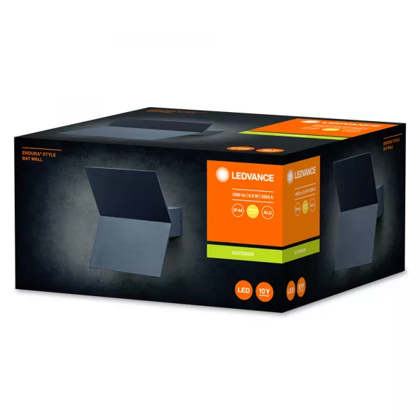 ldv endura style bat wall 9,5w alu       ledvance (4058075564060)