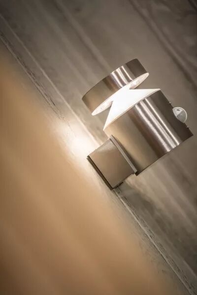 ldv endura style cylinder s applique 6w/3000k 360lm ip44 sensor inox ledvance (4058075205352)