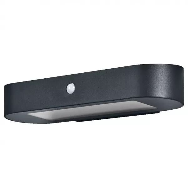 ldv endura style solar oval sensor 6w/4000k 540lm ip44 noir applique ledvance (4058075766242)