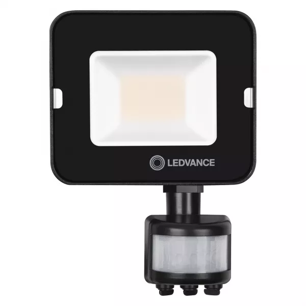 ldv fl comp s sym100 20w/3000k 1800lm ip65 noir projecteur sensor ledvance (4058075575264)