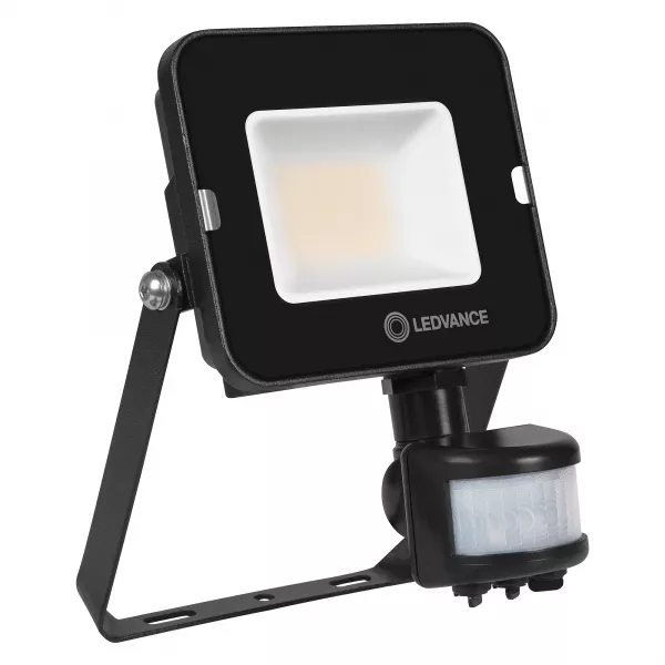 ldv fl comp s sym100 20w/4000k 2000lm ip65 noir projecteur sensor ledvance (4058075575288)