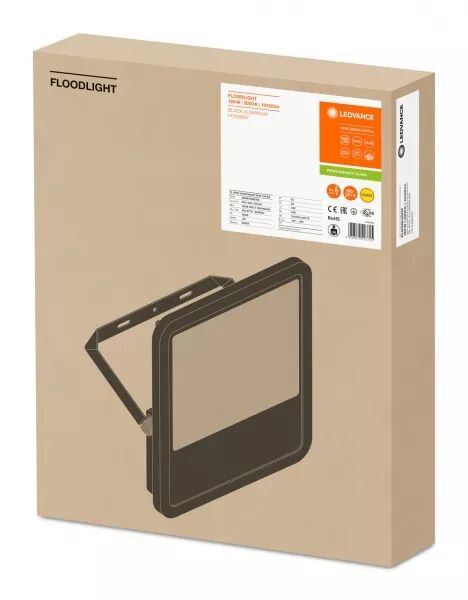 ldv fl pfm sym100 165w/3000k 18150lm ip65 ik08 100� noir projecteur ledvance (4058075423725)