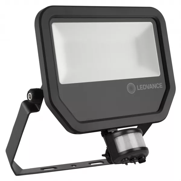 ldv fl pfm sym100 s 50w/4000k 6000lm ip65 100� noir projecteur sensor ledvance (4058075461031)