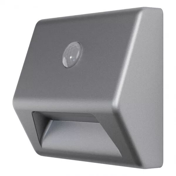 ldv nightlux stair argent 1w/4000k sur pile avec d�tecteur pir ledvance (4058075260757)