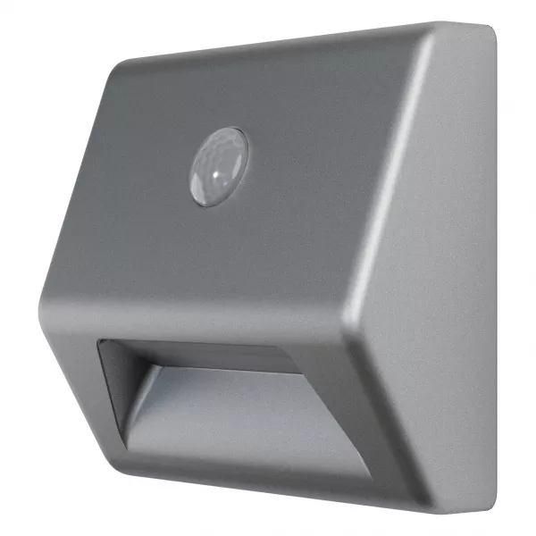 ldv nightlux stair argent 1w/4000k sur pile avec d�tecteur pir ledvance (4058075260757)