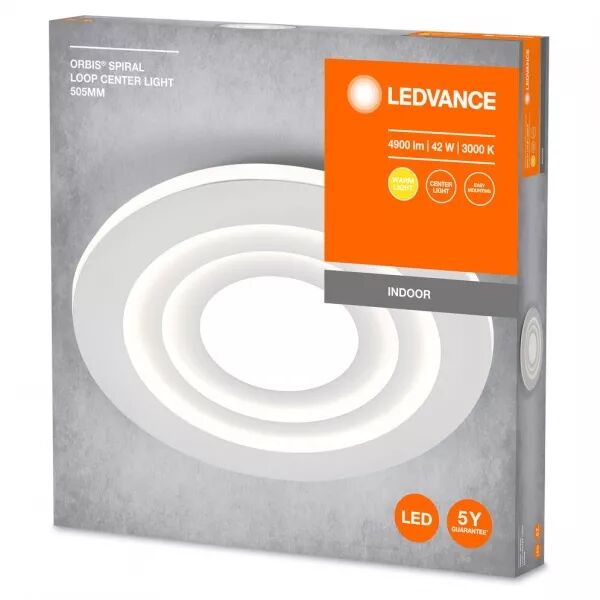 ldv orbis ms pulse �505mm 42w 2400lm 3000k blanc plafonnier d�coratif ledvance (4099854093333)