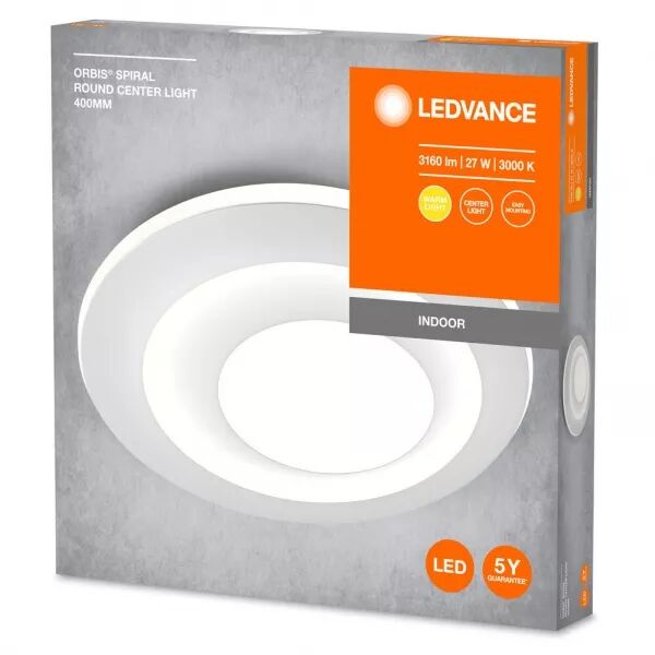 ldv orbis ms rond �400mm 27w 1600lm 3000k blanc plafonnier d�coratif ledvance (4099854093104)