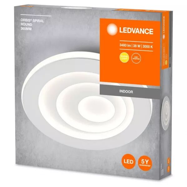 ldv orbis spiral rond �365mm 38w 1900lm 3000k  blanc plafonnier d�co ledvance (4099854093357)