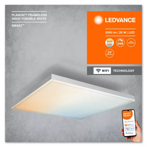 ldv smart+ wifi planon plus 30x30 tw (4058075484313)