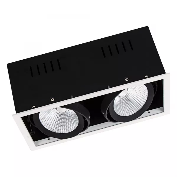 ldv spot multi 2x30w/3000k 2x2700lm 38� blanc/noir spot cardanique ledvance (4058075113961)