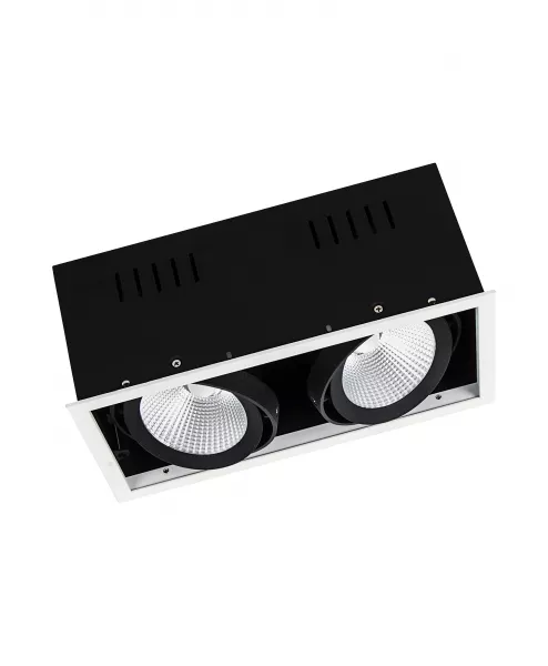 ldv spot multi 2x30w/4000k 2x2700lm 38� blanc/noir spot cardanique ledvance (4058075113985)