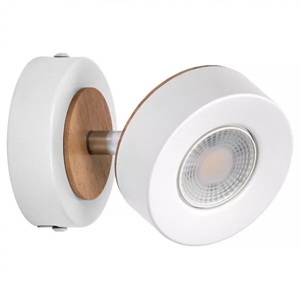 ldv spot pluto mono 90mm 5w/3000k 300lm blanc orientable - plafonnier ledvance (4058075827882)